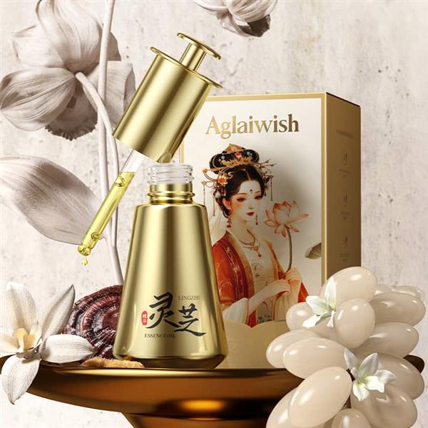 AGLAIWISH灵芝虫草抚纹紧致精华油
